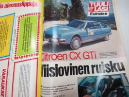 Tuulilasi 1977 nr 7, Tee-se-itse Gazelle, Lada 1600 &amp; VW Derby LS koeajo, Kypärä pyöräilijöille?, Matra Rancho, Keimola EM-rallicross, Finnjet tehokas jättiläinen ym