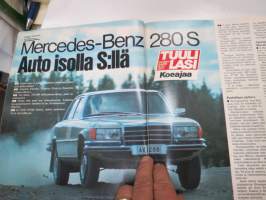 Tuulilasi 1977 nr 10, Neste myy huonoa bensaa, Ford Fiesta kestotesti, Hannu Karpo, H4 lisävalot, MB 280 S koeajo, Cressida 2000, Kyösti Hämäläinen, ym.