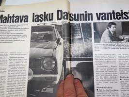 Tuulilasi 1977 nr 11, Suurvertailu, Datsun ja vannejupakka, Öljyjen roskat, Citroën GS &amp; Renault 14 kestotesti, Lontoon autonäyttely, Antero Laine, TVH tuhlaa, ym.