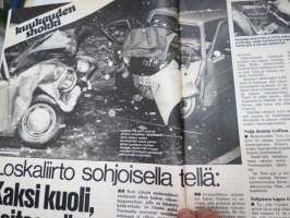 Tuulilasi 1977 nr 11, Suurvertailu, Datsun ja vannejupakka, Öljyjen roskat, Citroën GS &amp; Renault 14 kestotesti, Lontoon autonäyttely, Antero Laine, TVH tuhlaa, ym.