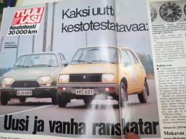 Tuulilasi 1977 nr 11, Suurvertailu, Datsun ja vannejupakka, Öljyjen roskat, Citroën GS &amp; Renault 14 kestotesti, Lontoon autonäyttely, Antero Laine, TVH tuhlaa, ym.