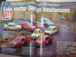 Tuulilasi 1977 nr 11, Suurvertailu, Datsun ja vannejupakka, Öljyjen roskat, Citroën GS &amp; Renault 14 kestotesti, Lontoon autonäyttely, Antero Laine, TVH tuhlaa, ym.