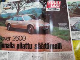 Tuulilasi 1977 nr 11, Suurvertailu, Datsun ja vannejupakka, Öljyjen roskat, Citroën GS &amp; Renault 14 kestotesti, Lontoon autonäyttely, Antero Laine, TVH tuhlaa, ym.