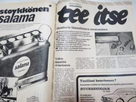 Tuulilasi 1977 nr 11, Suurvertailu, Datsun ja vannejupakka, Öljyjen roskat, Citroën GS &amp; Renault 14 kestotesti, Lontoon autonäyttely, Antero Laine, TVH tuhlaa, ym.