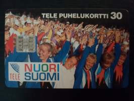 Tele puhelukortti 30. Nuori Suomi.