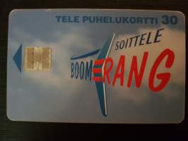 Tele puhelukortti 30. Soittele boomerang 1996