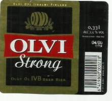 Olvi Strong IVB  Olut -  olutetiketti