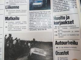 Tuulilasi 1977 nr 5, Renault TL 14, Fiat 132 esittely, Cabby &amp; Solifer, MB Coupé, Leirintämatkailuopas, Helsingistä Helsingborgiin, Citoën GS 1220 Pallas, ym.