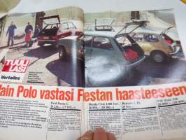 Tuulilasi 1977 nr 5, Renault TL 14, Fiat 132 esittely, Cabby &amp; Solifer, MB Coupé, Leirintämatkailuopas, Helsingistä Helsingborgiin, Citoën GS 1220 Pallas, ym.