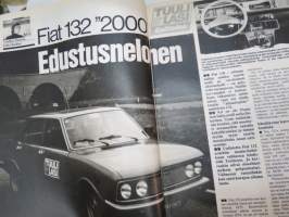 Tuulilasi 1977 nr 5, Renault TL 14, Fiat 132 esittely, Cabby &amp; Solifer, MB Coupé, Leirintämatkailuopas, Helsingistä Helsingborgiin, Citoën GS 1220 Pallas, ym.