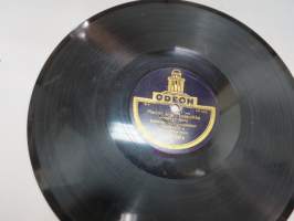 Odeon A 228 108 Allan &amp; Co - Suomalaisia jyskypolkkia / Meidän kylän masurkka -savikiekkoäänilevy / 78 rpm 10&quot; record