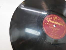 Finlandia P 148 Anja Sini - Kaunein ruusu / Maailman onnellisin -savikiekkoäänilevy / 78 rpm 10&quot; record