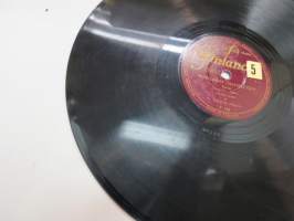 Finlandia P 148 Anja Sini - Kaunein ruusu / Maailman onnellisin -savikiekkoäänilevy / 78 rpm 10&quot; record