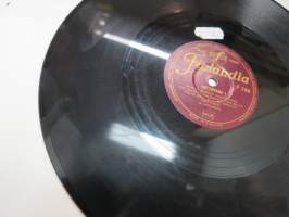 Finlandia P 244 Tintti-Kalle - Tinttipiano I / Tinttipiano II  -savikiekkoäänilevy / 78 rpm 10&quot; record