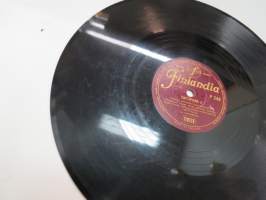 Finlandia P 244 Tintti-Kalle - Tinttipiano I / Tinttipiano II  -savikiekkoäänilevy / 78 rpm 10&quot; record