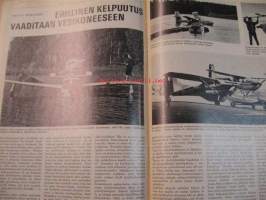 Purje ja Moottori 1969 nr 2, kansikuva Swan 36, Vesitasot, Urheilusukellus 8 sivun artikkeli, Pujottelurinteet kutsuvat, ym.