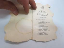 Joululauluja Nr 1 - Paletti 476 -muotoonleikattu, laulukirjanen / song book, christmas songs