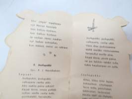 Joululauluja Nr 1 - Paletti 476 -muotoonleikattu, laulukirjanen / song book, christmas songs