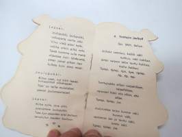 Joululauluja Nr 1 - Paletti 476 -muotoonleikattu, laulukirjanen / song book, christmas songs