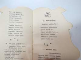 Joululauluja Nr 1 - Paletti 476 -muotoonleikattu, laulukirjanen / song book, christmas songs