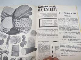 Suuri Majesteetti-kilpailu 1960, (Paasivaara Majesteetti-margariini) kantena lasten lautapelipohja - Majesteetti-tävlingen -promotional competition, board game