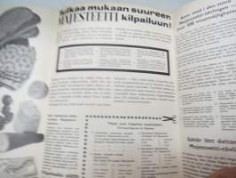 Suuri Majesteetti-kilpailu 1960, (Paasivaara Majesteetti-margariini) kantena lasten lautapelipohja - Majesteetti-tävlingen -promotional competition, board game