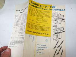 Suuri Majesteetti-kilpailu 1960, (Paasivaara Majesteetti-margariini) kantena lasten lautapelipohja - Majesteetti-tävlingen -promotional competition, board game