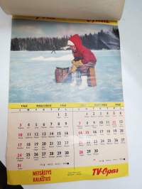 Elokuva-Aitta - Kuvaposti - Metsästys ja Kalastus - TV-Opas / Lehtiaitta Oy -seinäkalenteri 1968 / wall calendar