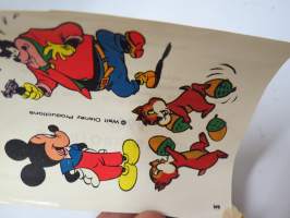 Walt Disney 3 - Kalle Anka &amp; Co överföringsbilder 1964 -siirtokuva-arkki, joka ollut Ruotsin Aku-lehden mukana -decals