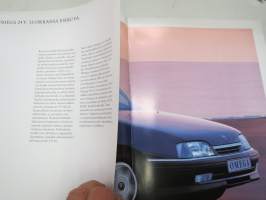 Opel Omega -myyntiesite / brochure