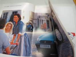 Opel Corsa 1993 -myyntiesite / brochure