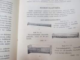 Kanaloille rehuja, ruokintavälineitä, hoitovälineitä, hautomakoneita, keinoemoja - Oy Turun Muna - Hinnasto nr 11 1929 kananrehujen ja  ja kanatalouden