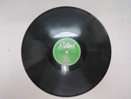 Rytmi R 6160 Rallineloset ja Rytmin kvintetti - Meni neljä miestä kaupunkiin / Ralli -savikiekkoäänilevy / 78 rpm 10&quot; record
