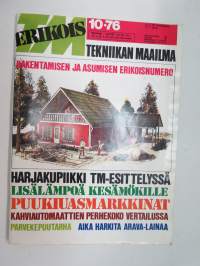 Tekniikan Maailma 1976 nr 10 - Erikois TM Rakentamisen ja asumisen erikoisnumero -magazine, special issue