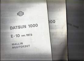 Datsun 1000 E-10  1972, Datsun 1000 E-10 1973 mallin muutiokset, Datsun 180 B-160 B 610 ja D-takuu = Datsun Dodge  moniste yht 4 kpl