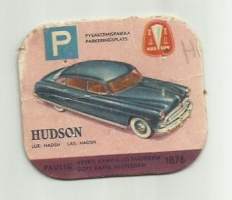 Hudson - autokortti, keräilykuva, kahvipakettikuva