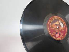 His Masters Voice X 2375, Väino Sola - Sonja (venäläinen ballaadi) / Ei kyytimies, kiirettä oo (mustalaislaulu) -savikiekkoäänilevy / 78 rpm 10&quot; record