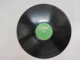 Rytmi R 6211, Kalevi Tauru - Hiljainen tango / Rakkaalle äidille -savikiekkoäänilevy / 78 rpm 10&quot; record