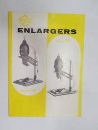 Diamond Enlargers Model 69 instruction manual -suurennuskojeen käyttöohjeet