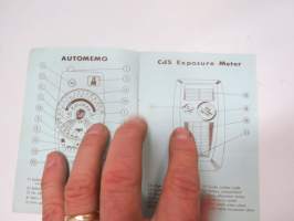 Kalimar Automemo Cds Exposure Meter instruction manual -valotusmittari käyttöohjeet