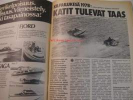 Vene 1978 nr 5, Sisämoottori petroolikäyttöiseksi, 12 optipurjeen esittely, Finnsport 540 HT esitttely, Mare 850 esittely, Sunfish, ym.
