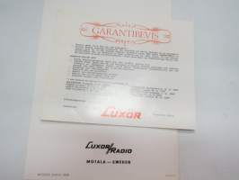 Luxor ES-525 / 523 Stereoskivspelare bruksanvisning - instructions in english, german, french &amp; spanish -levysoitin, käyttöohjeet viidellä kielellä - ei suomi