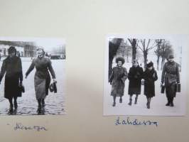 Talvisodan aikana Tervakoskella / Tallinnassa 1930-luvulla -albumisivu / photographs