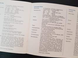 Telefunken bajazzo compact 101, 1972-1975, Bruksanvisning, Bedienungsanleitung, Operating Instructions