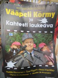 Vääpeli Körmy ja kahtesti laukeava - pääosissa Heikki Kinnunen, Vesa Vierikko, Tom Pöysti, ohjaus Ere Kokkonen -elokuvajuliste / movie poster