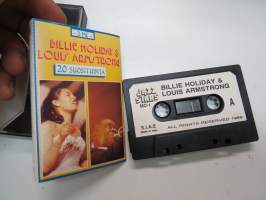 Billie Holiday &amp; Louis Armstrong 20 suosituinta - Jazz Stars MC-1 -kasetti / C-cassette