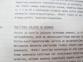 Oilon öljypolttimien toimintaperiaatteet sekä säätö- ja huolto-ohjeet - KP-6, KP-26, KP-36 L, KP-38 H, KP-46 H  -oil burner instructions, in finnish