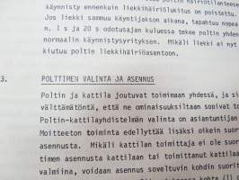 Oilon öljypolttimien toimintaperiaatteet sekä säätö- ja huolto-ohjeet - KP-6, KP-26, KP-36 L, KP-38 H, KP-46 H  -oil burner instructions, in finnish