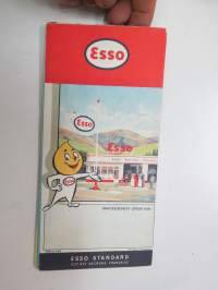 Esso France - Esso Standard Sa -road map / tiekartta