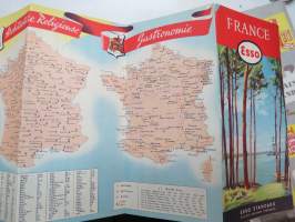 Esso France - Esso Standard Sa -road map / tiekartta